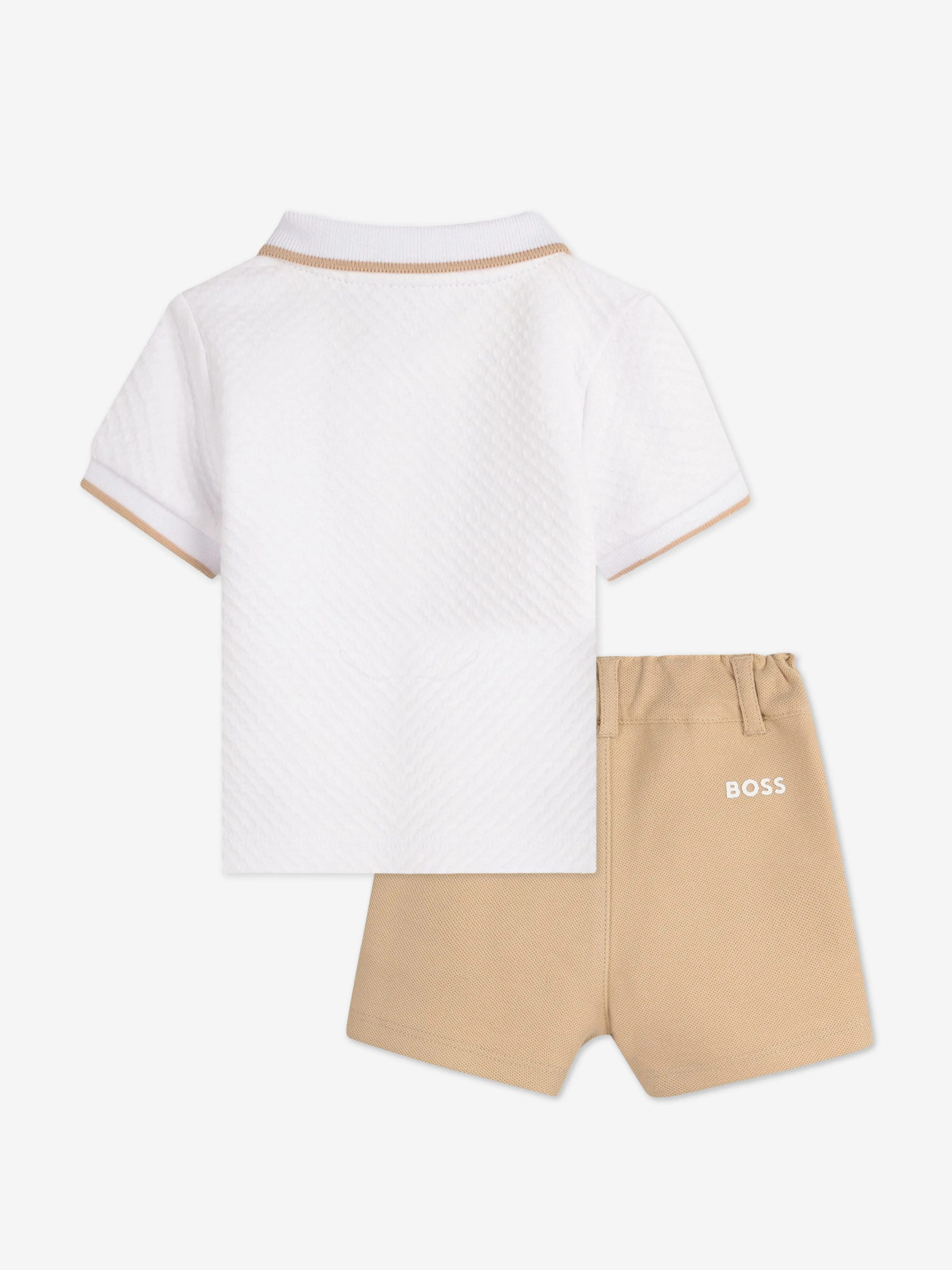 BOSS Baby Boys Kurzarm-Set in Weiß