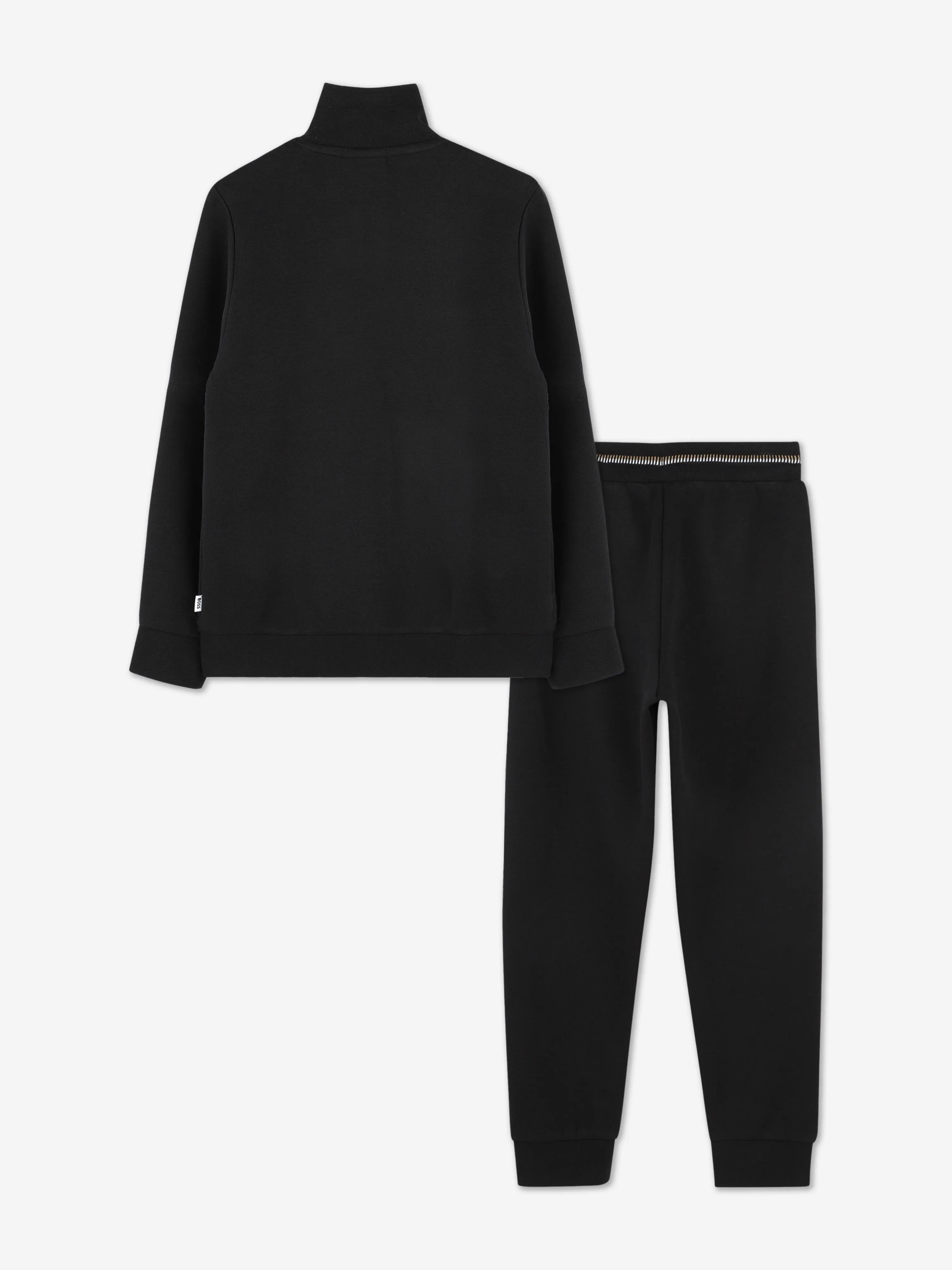 BOSS Boys Logo Print Tracksuit in Schwarz