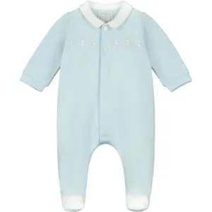 Jungen Blauer Baumwoll-Bären Babybody