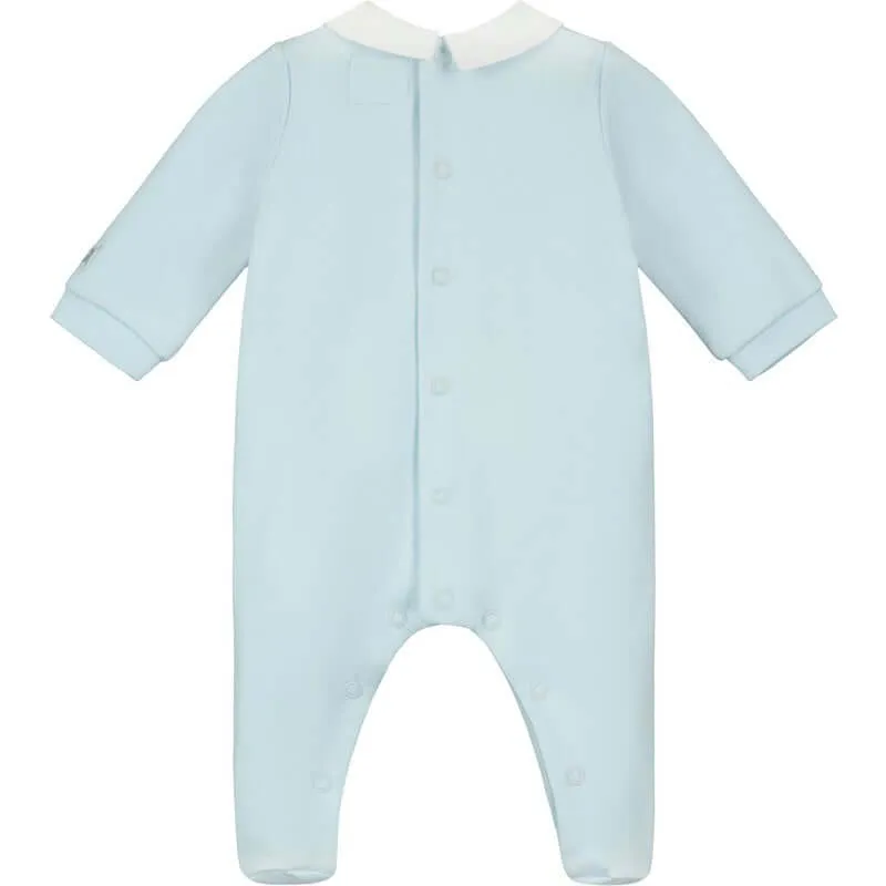 Jungen Blau Baumwolle Freddie Babygrow