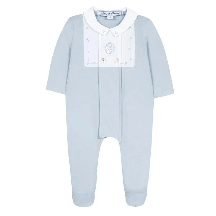 Blaues Jungen-Babyoverall