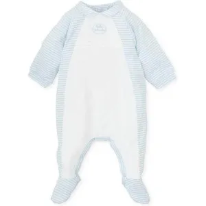 Blau gestreifter Babybody für Jungen