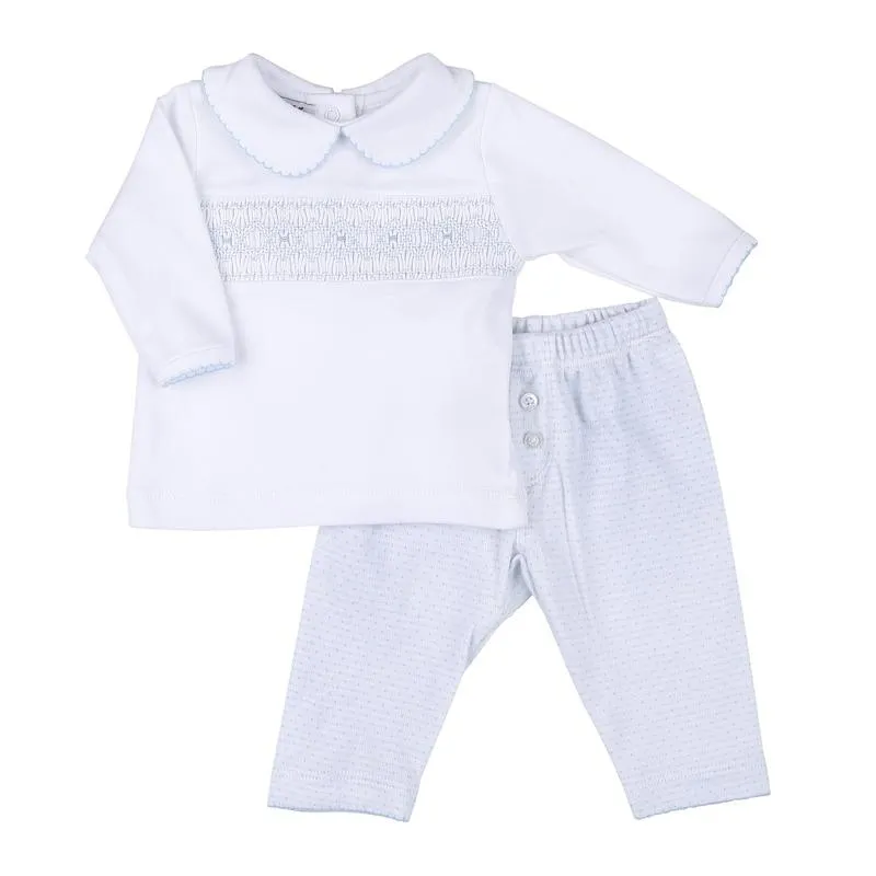 Jungen-Set Hazel und Hugo Blau, 2-teilig