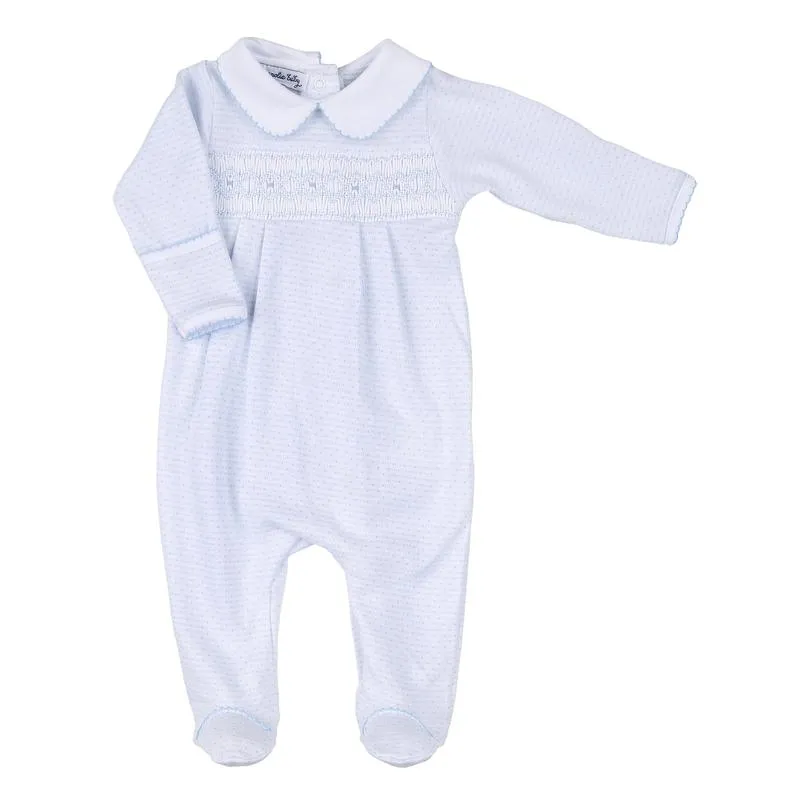 Jungen Babybody Hazel und Hugo Blau