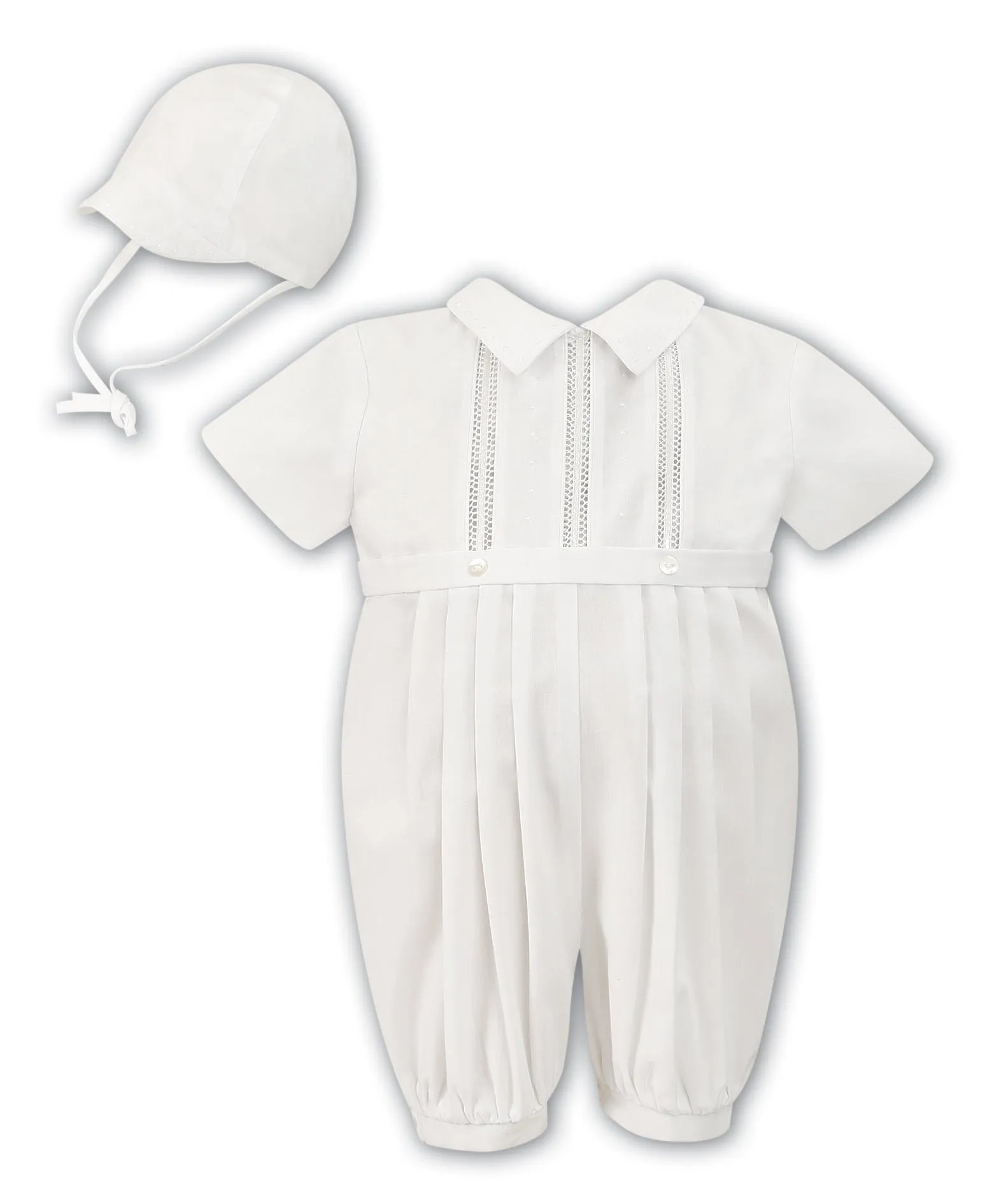 Jungen Elfenbein-Romper & Hut