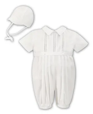 Jungen Elfenbein-Romper & Hut