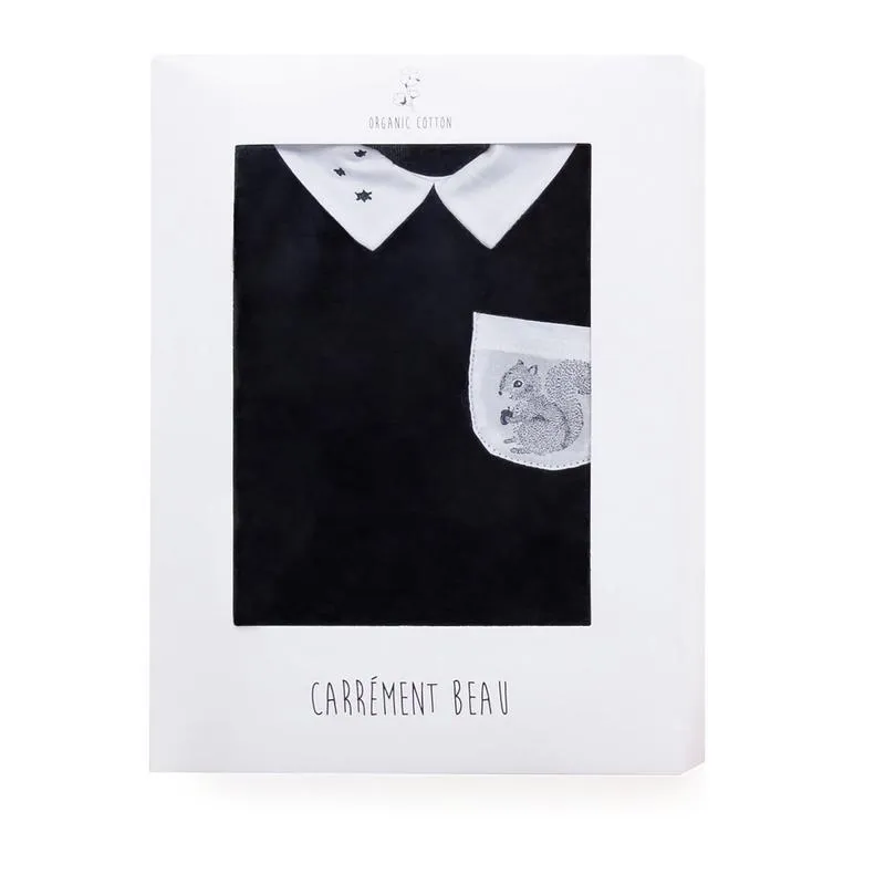 Jungen Navy Eichhörnchen Babybody