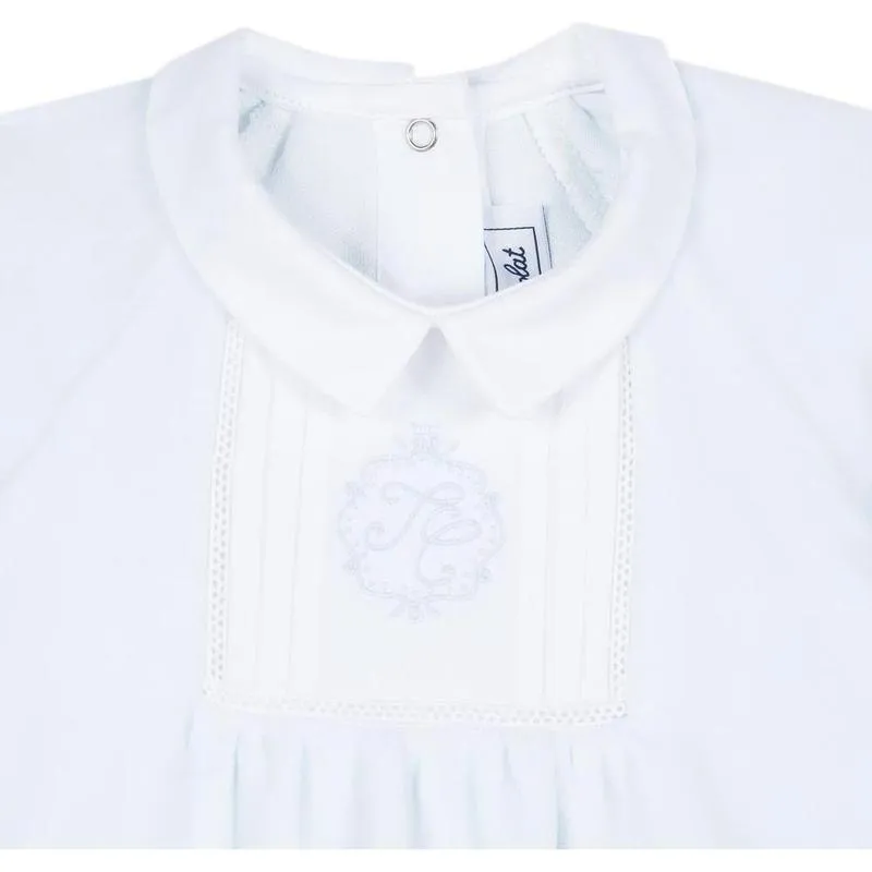 Blassblaues Baby-Overalls für Jungen