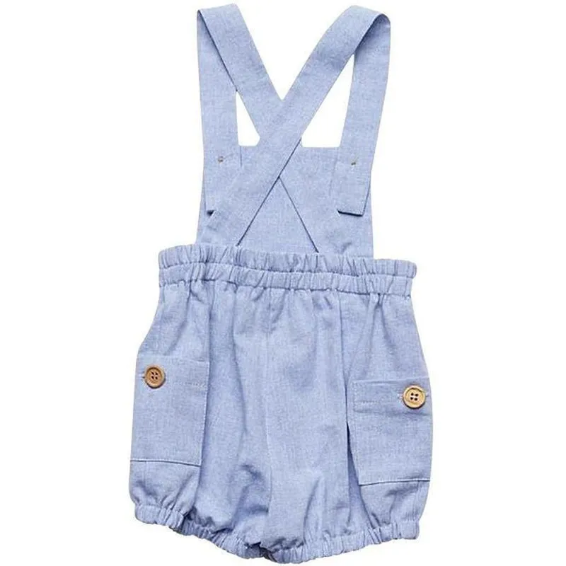 Jungen Hellblauer Chambray-Overall