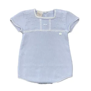 Jungen Hellblau Gestrickter Strampler