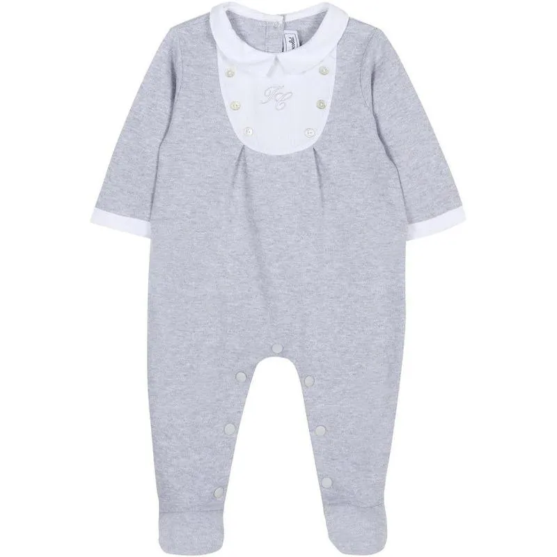 Jungen Babybody Hellgrau