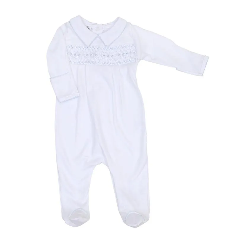 Jungen Pastellblaues Rüschen-Babybody