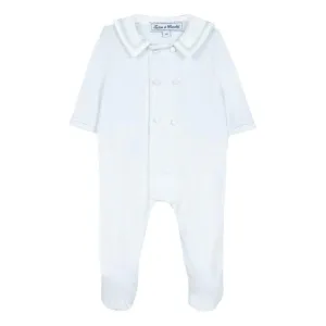 Jungen Himmelblauer Babybody