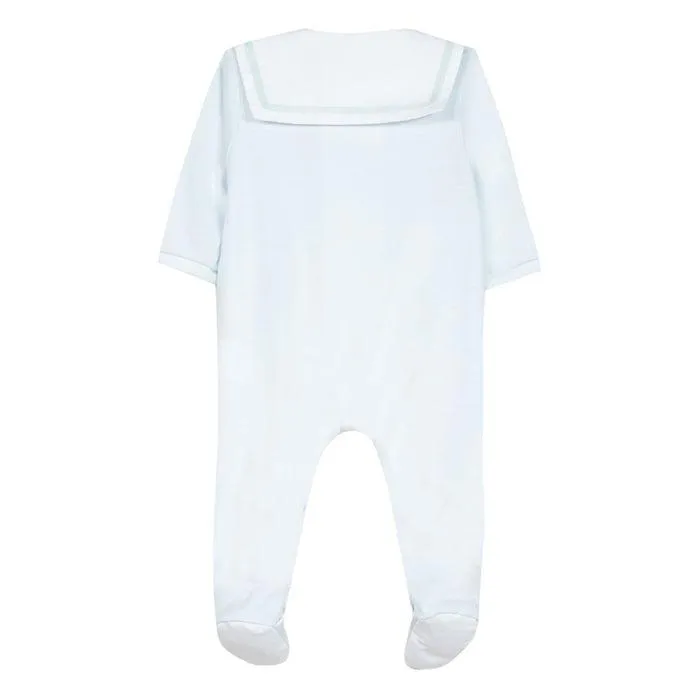 Jungen Himmelblauer Babybody