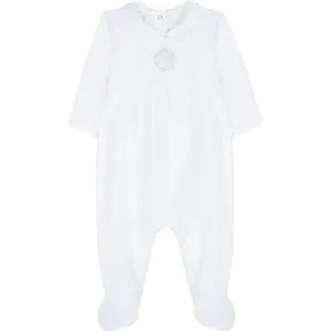 Weißer Baby-Strampler für Jungen