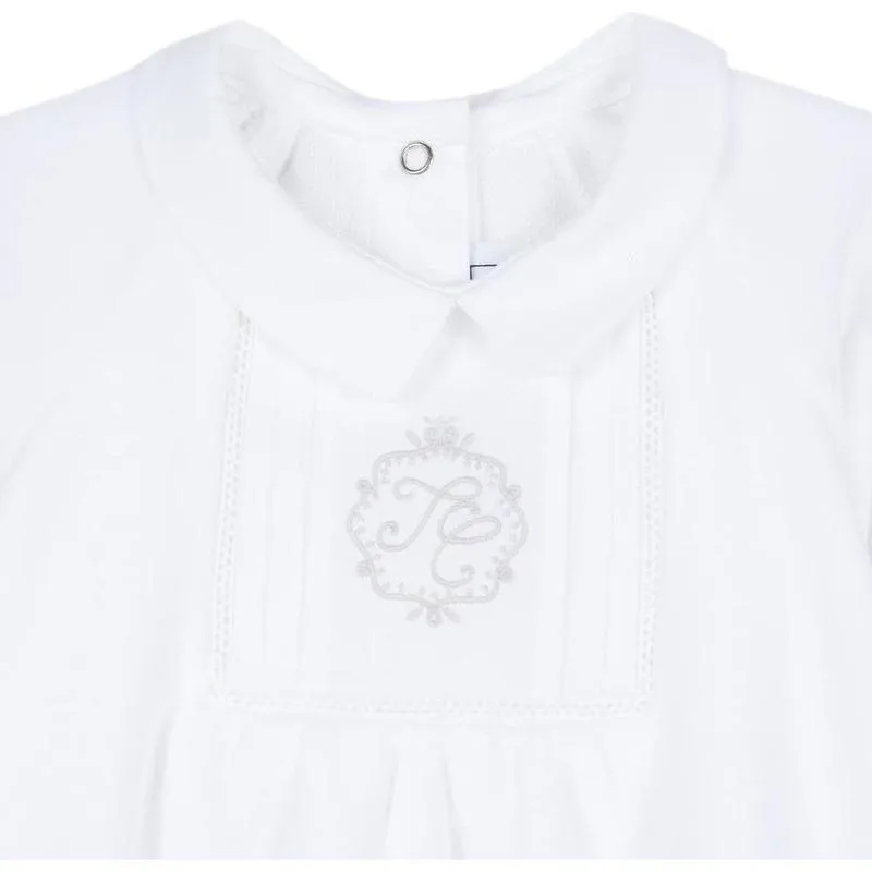 Weißer Baby-Strampler für Jungen
