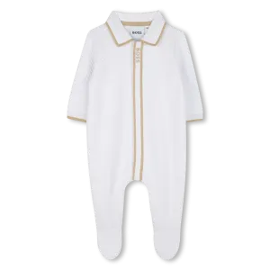 Weißer Babybody für Jungen