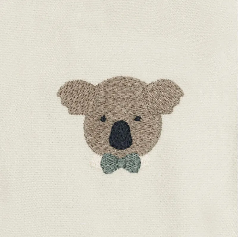 Jungen Weißer Bio-Baumwolle Koala Strampler