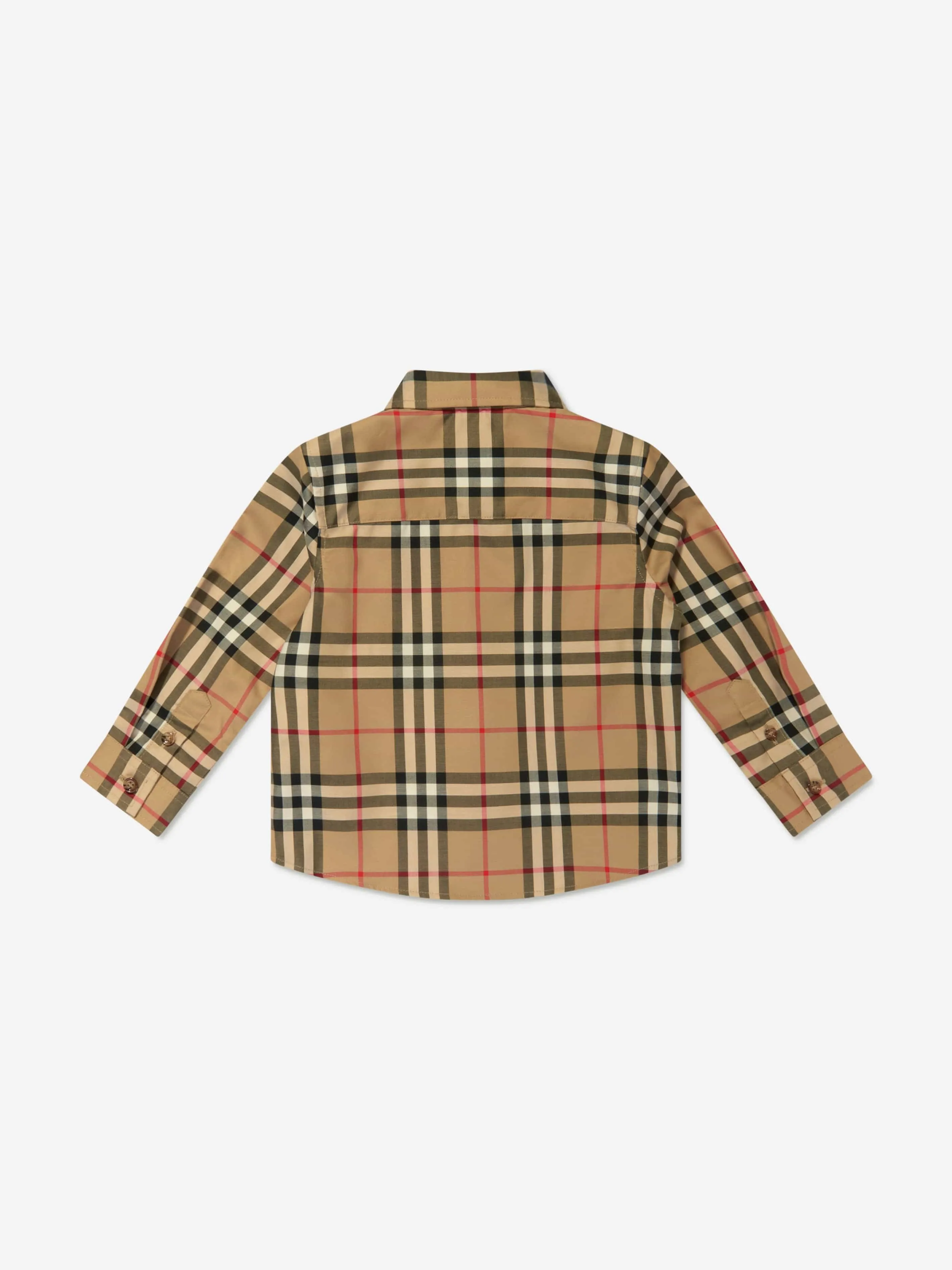 Burberry Baby Boys Owen Langarm-Karohemd in Beige
