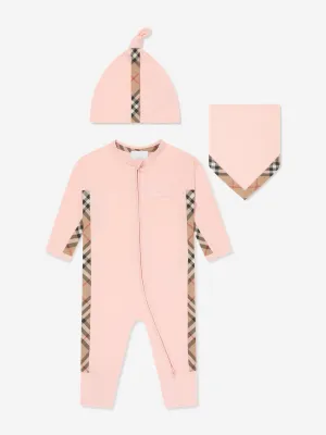 Burberry Baby Girls Claude Geschenkset in Rosa
