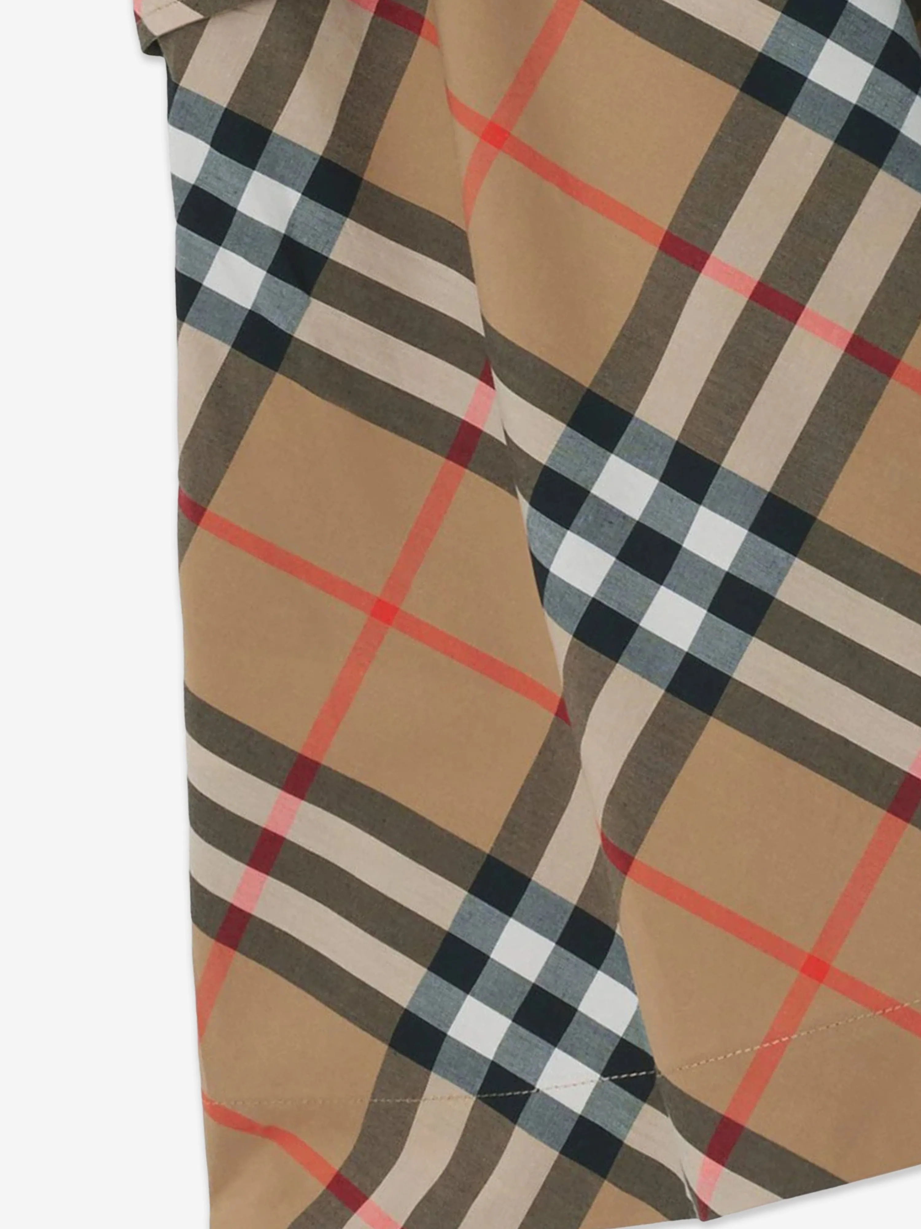 Burberry Baby Girls Giulietta Karo-Kleid in Beige