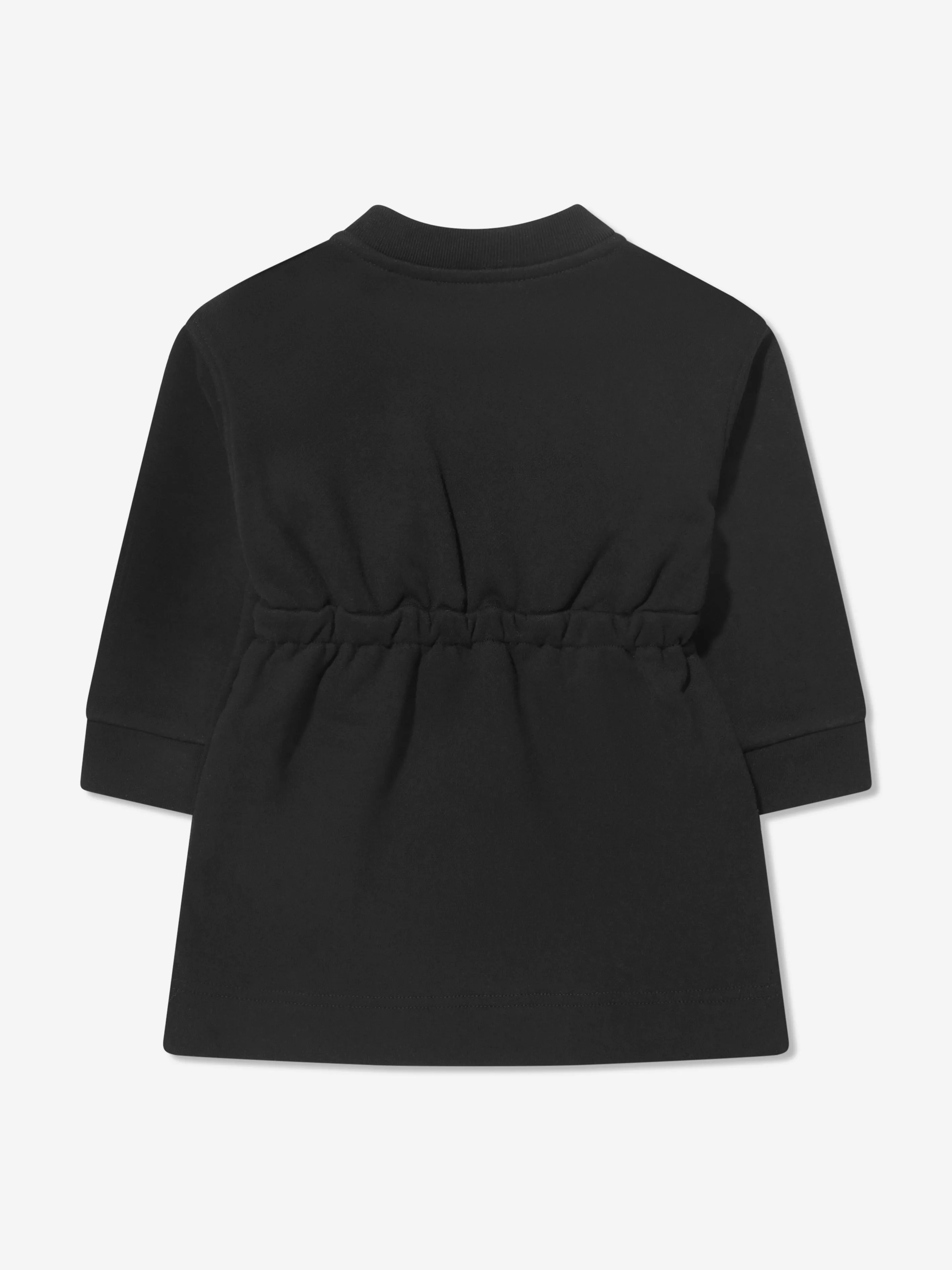 Burberry Baby Girls Langarm-Mini-Talbot-Kleid in Schwarz