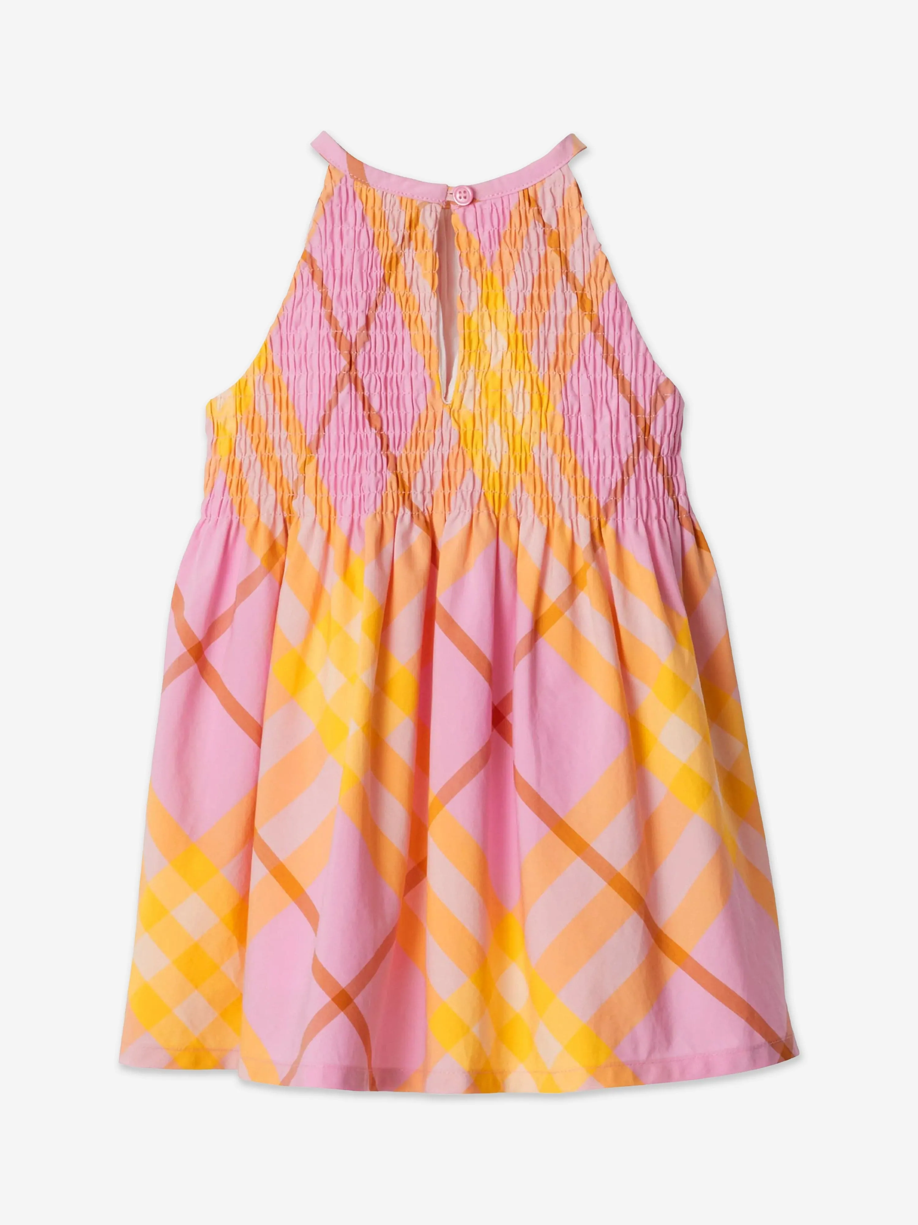 Burberry Baby Girls Mini Elsie Karo-Kleid in Rosa