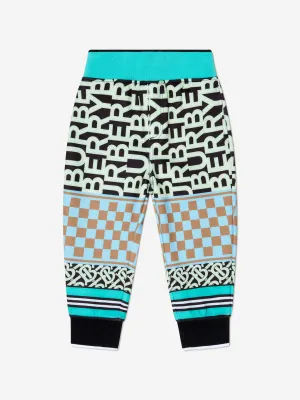 Burberry Boys Monogram gemusterte Jogginghose aus Jersey
