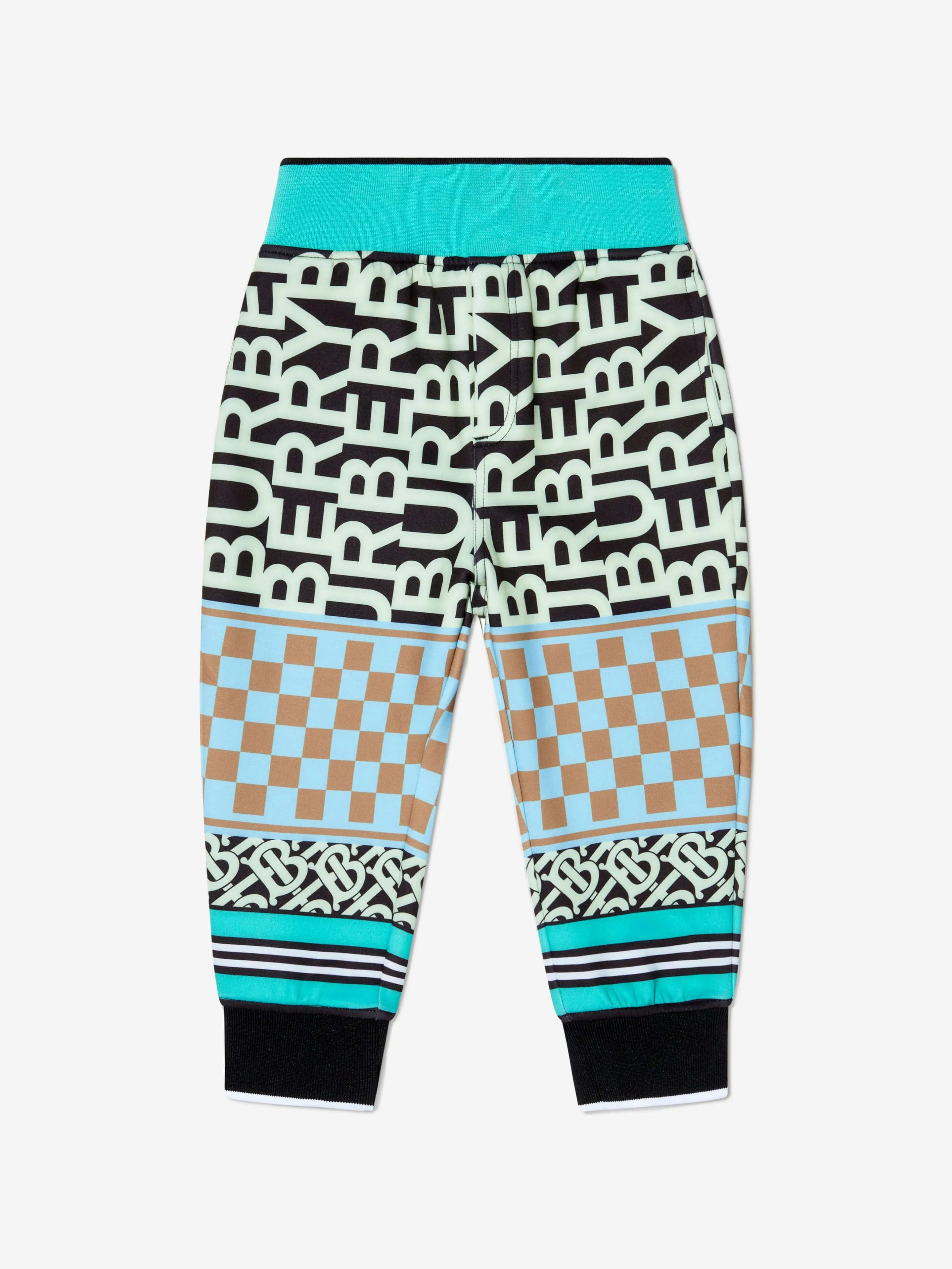Burberry Boys Monogram gemusterte Jogginghose aus Jersey