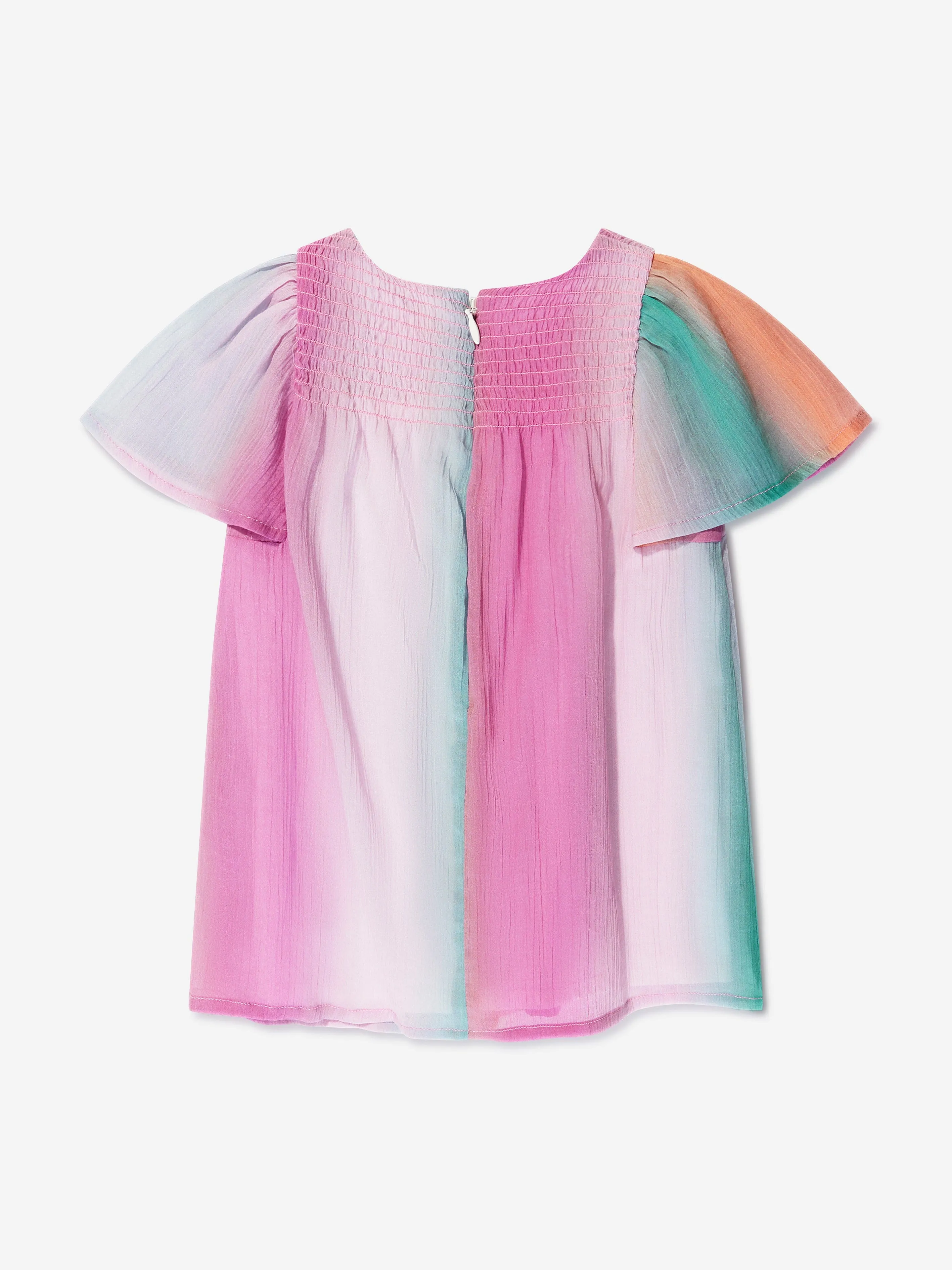 Chloé Baby Mädchen Krepp-Regenbogenkleid in Mehrfarbig