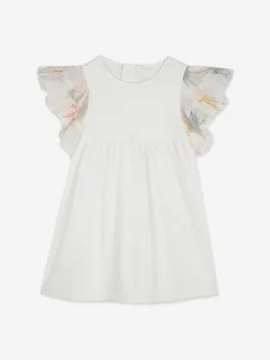 Chloé Baby Girls Palm Grove Rüschenkleid in Elfenbein