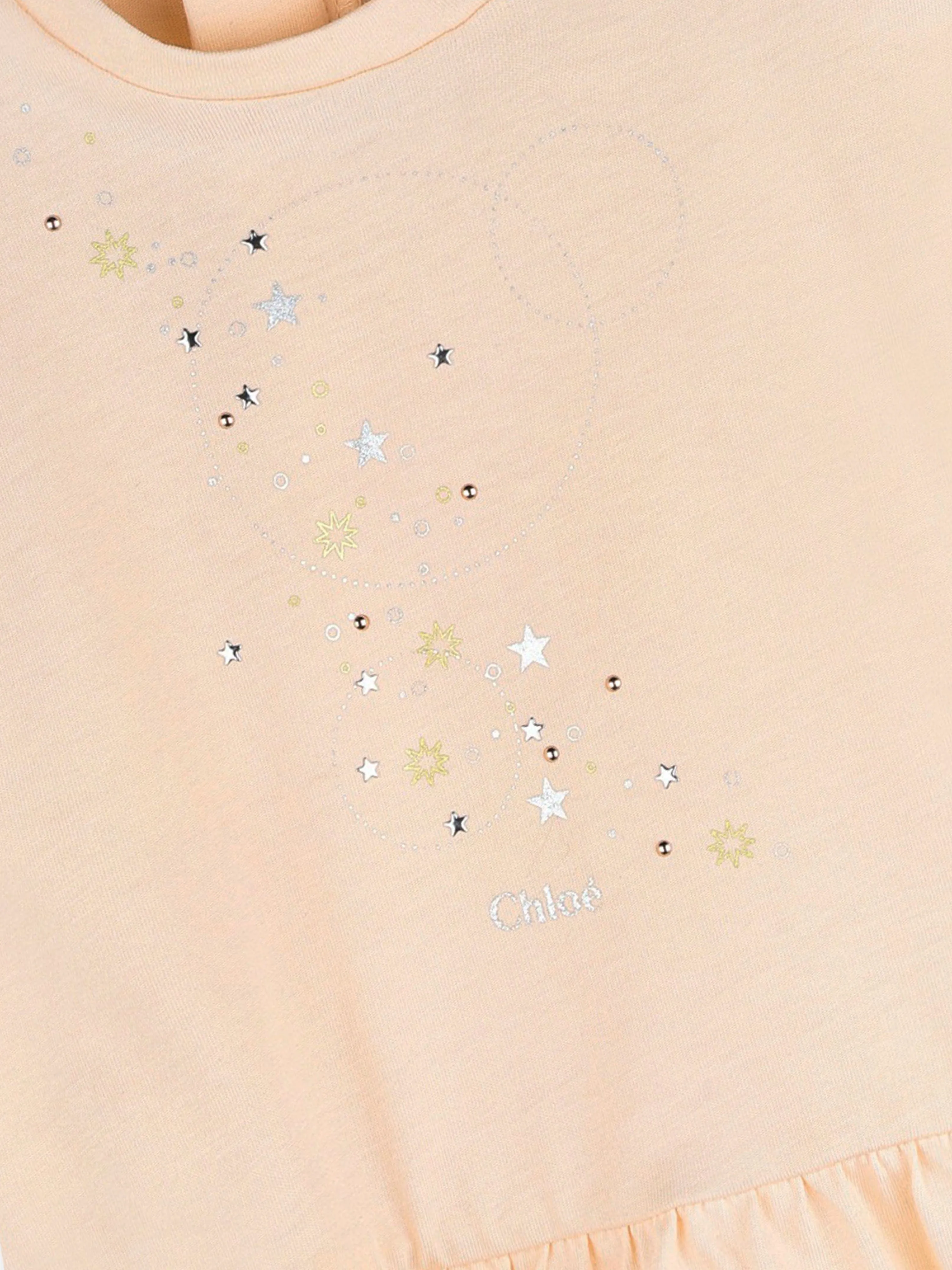 Chloé Baby Mädchen T-Shirt-Kleid in Rosa