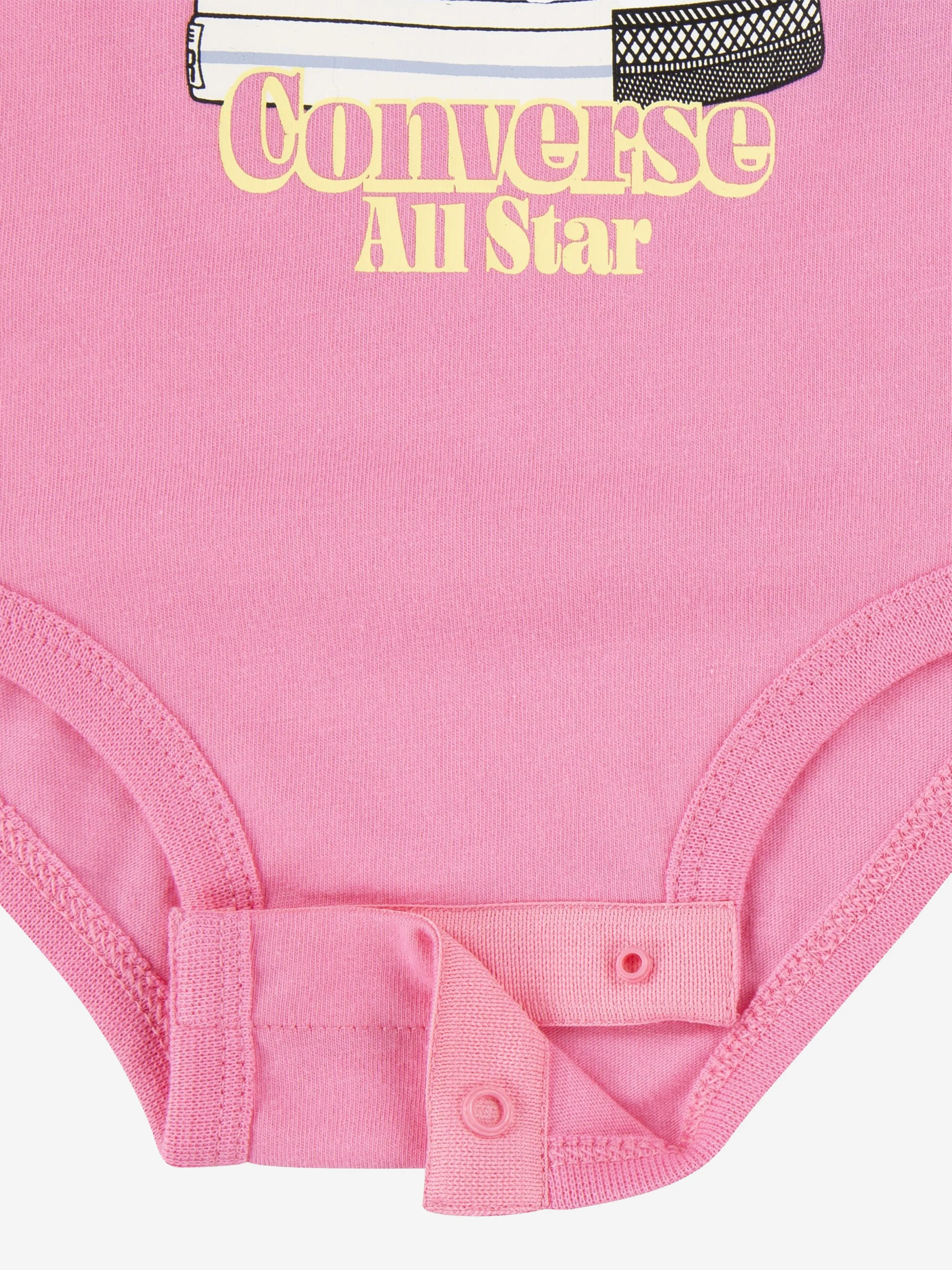 Converse Baby Girls 3er-Pack gemusterter Bodysuit-Set in Mehrfarben