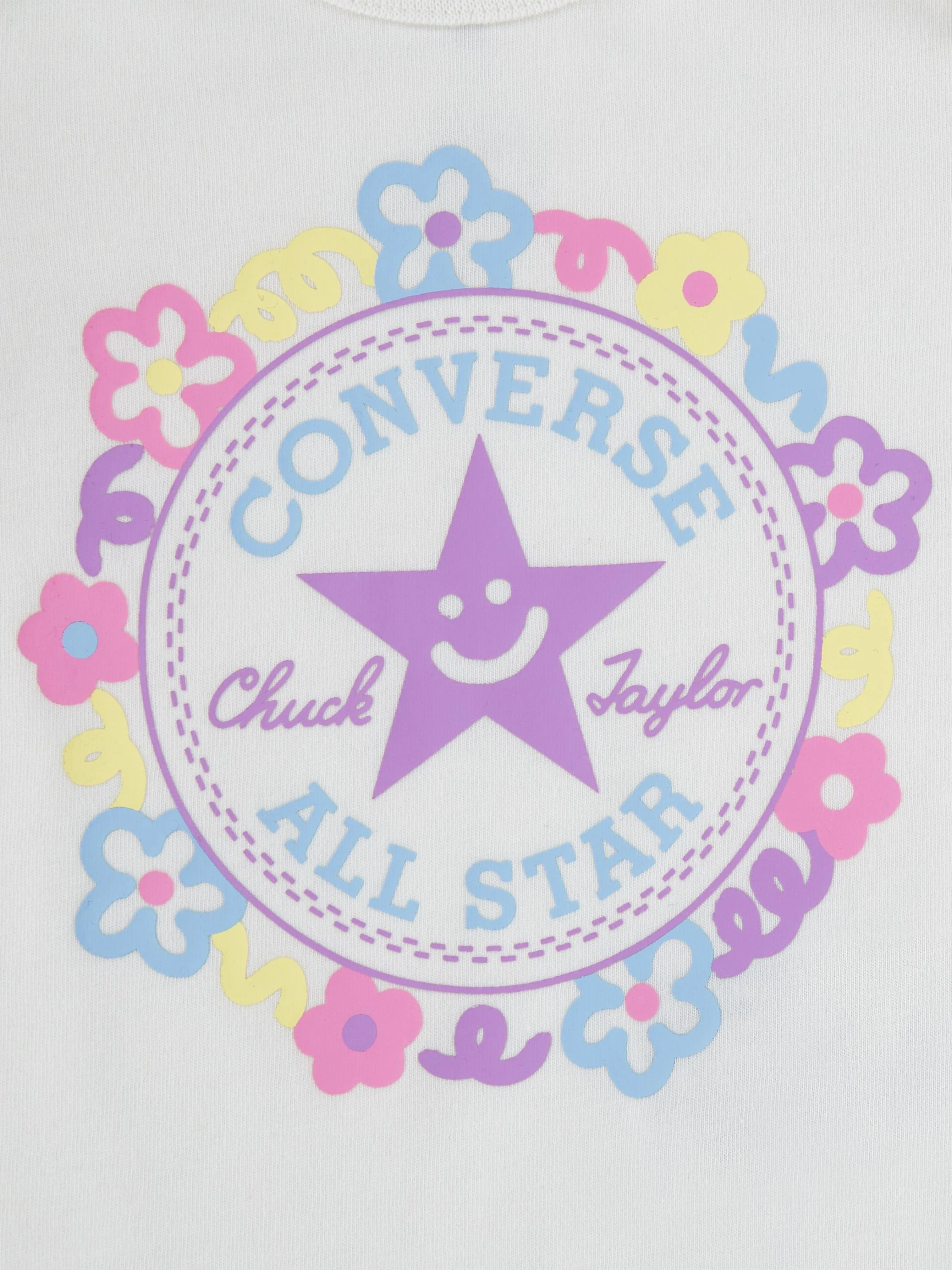 Converse Baby Girls 3er-Pack gemusterter Bodysuit-Set in Mehrfarben