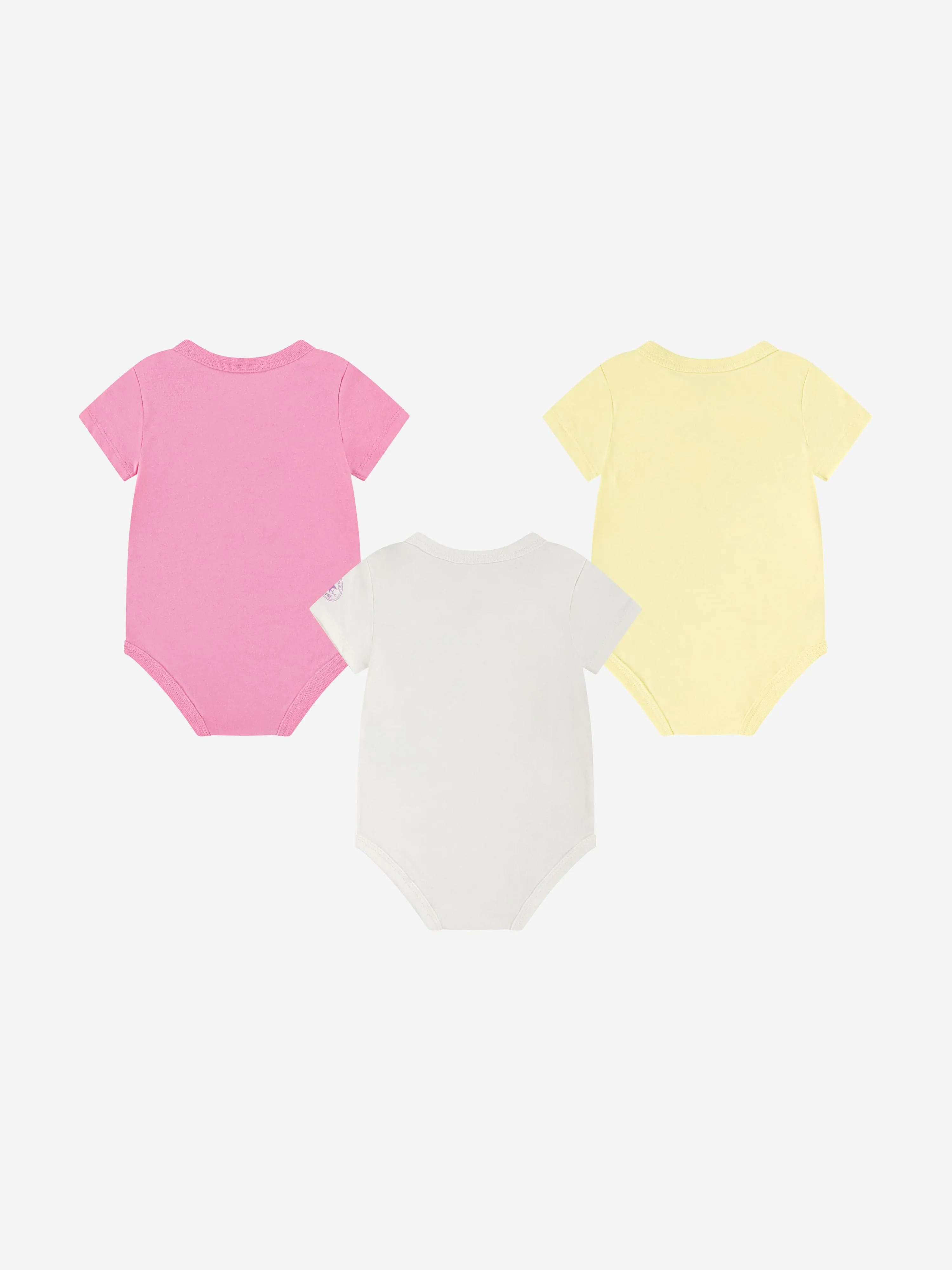 Converse Baby Girls 3er-Pack gemusterter Bodysuit-Set in Mehrfarben