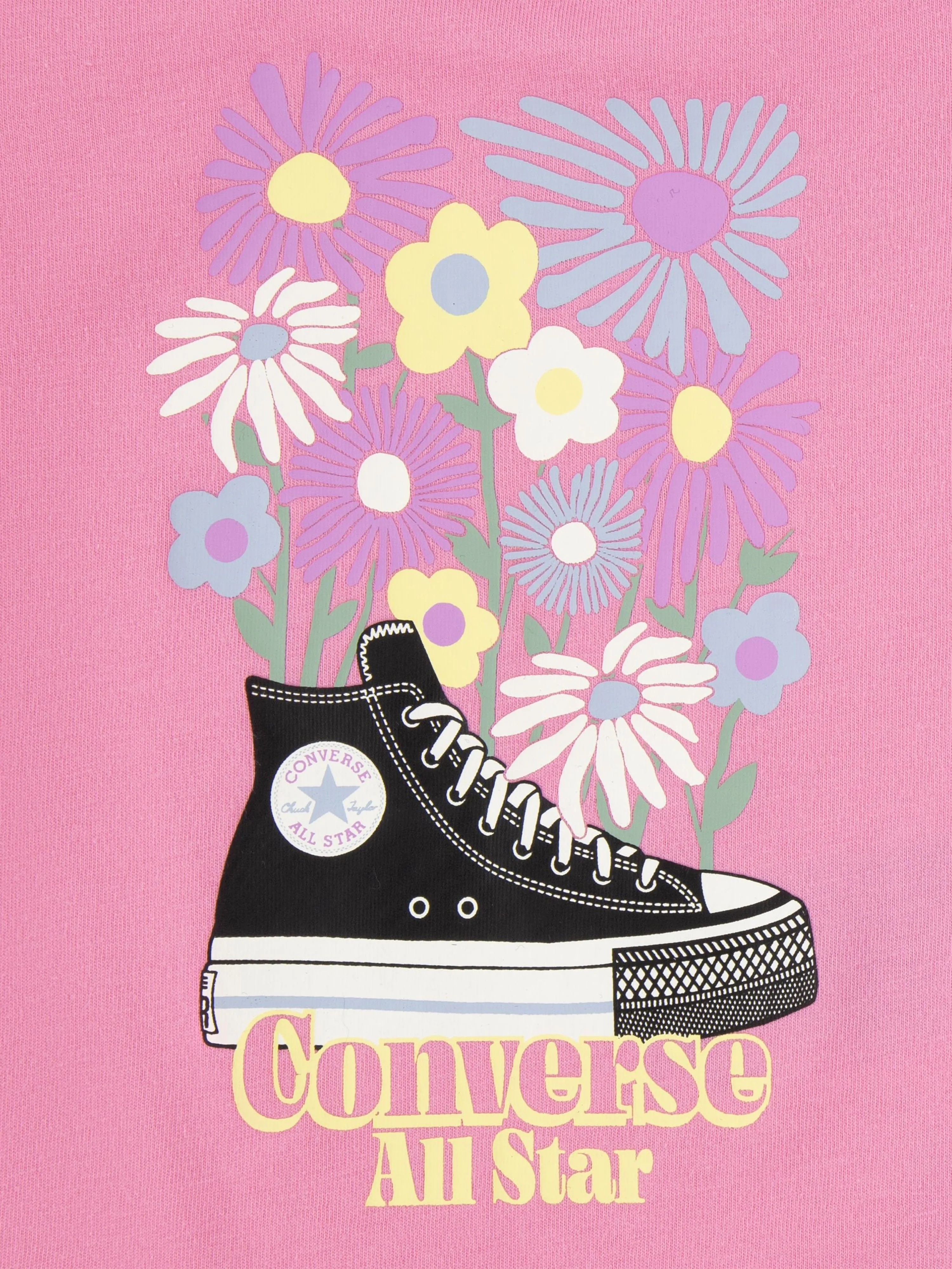 Converse Baby Girls 3er-Pack gemusterter Bodysuit-Set in Mehrfarben