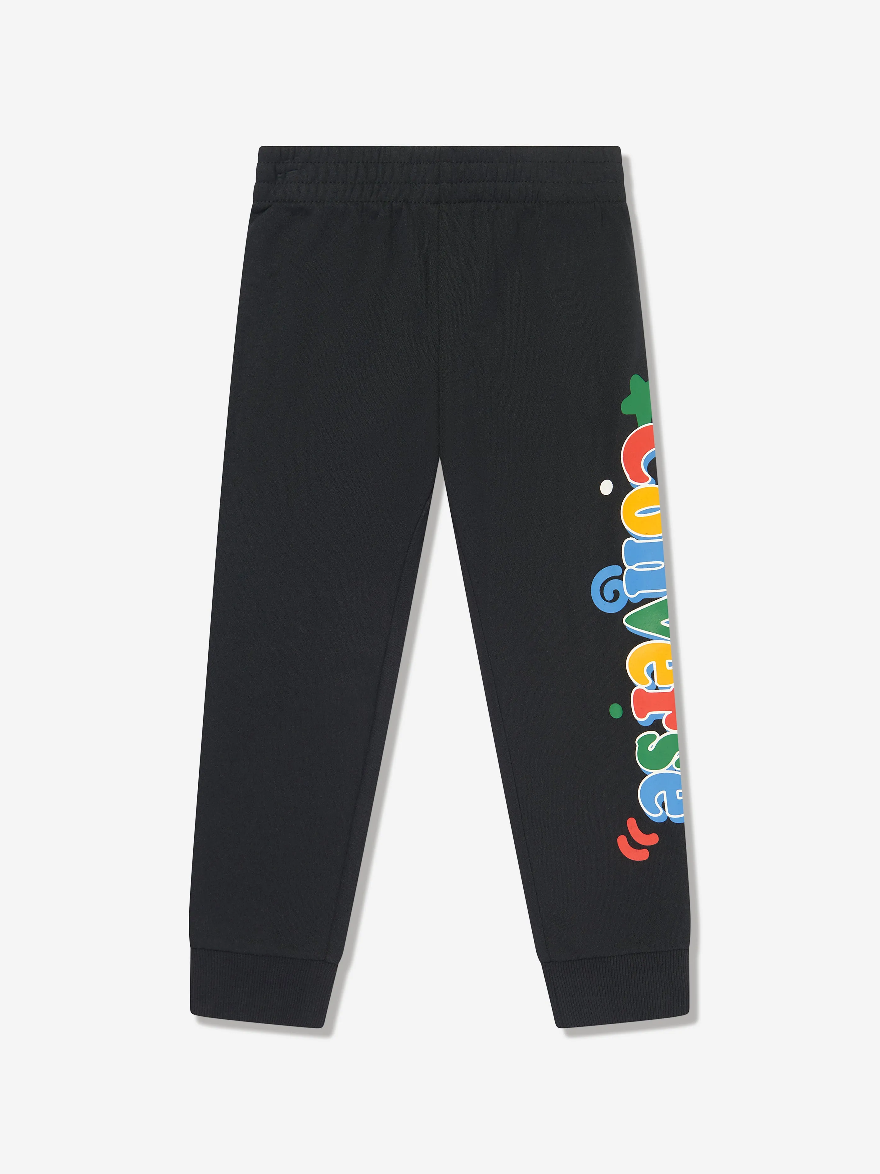 Converse Jungen Squiggle T-Shirt und Jogger-Set in Schwarz