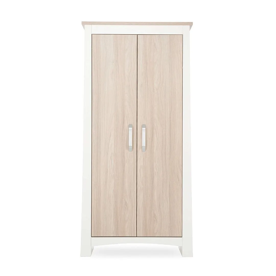 CuddleCo Ada Kleiderschrank - Weiß/Esche