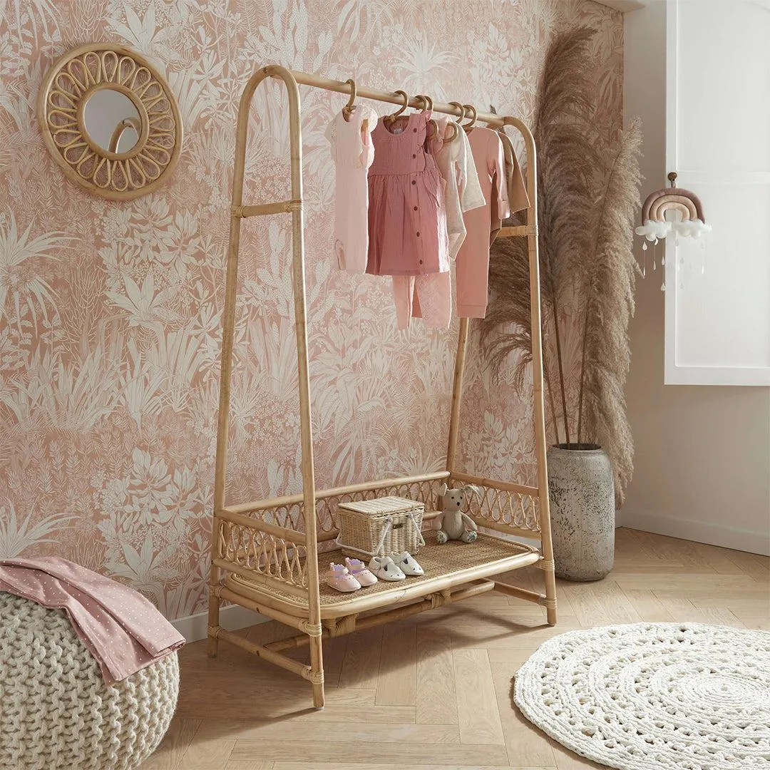 CuddleCo Aria Kleiderstange - Rattan