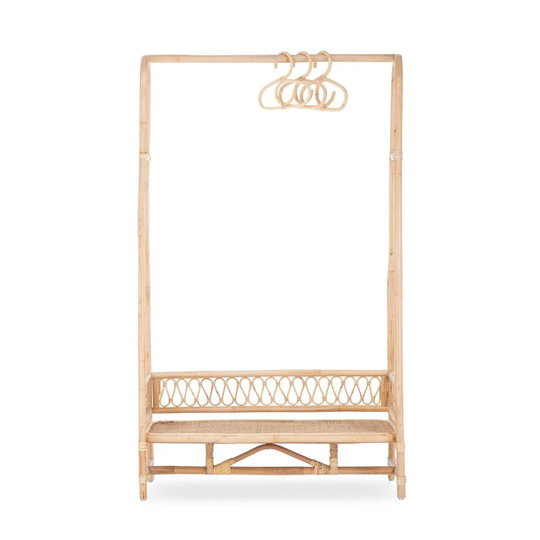 CuddleCo Aria Kleiderstange - Rattan