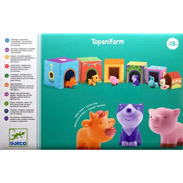 Djeco Topanifarm Stapelspielzeug (ab 18 Monaten)