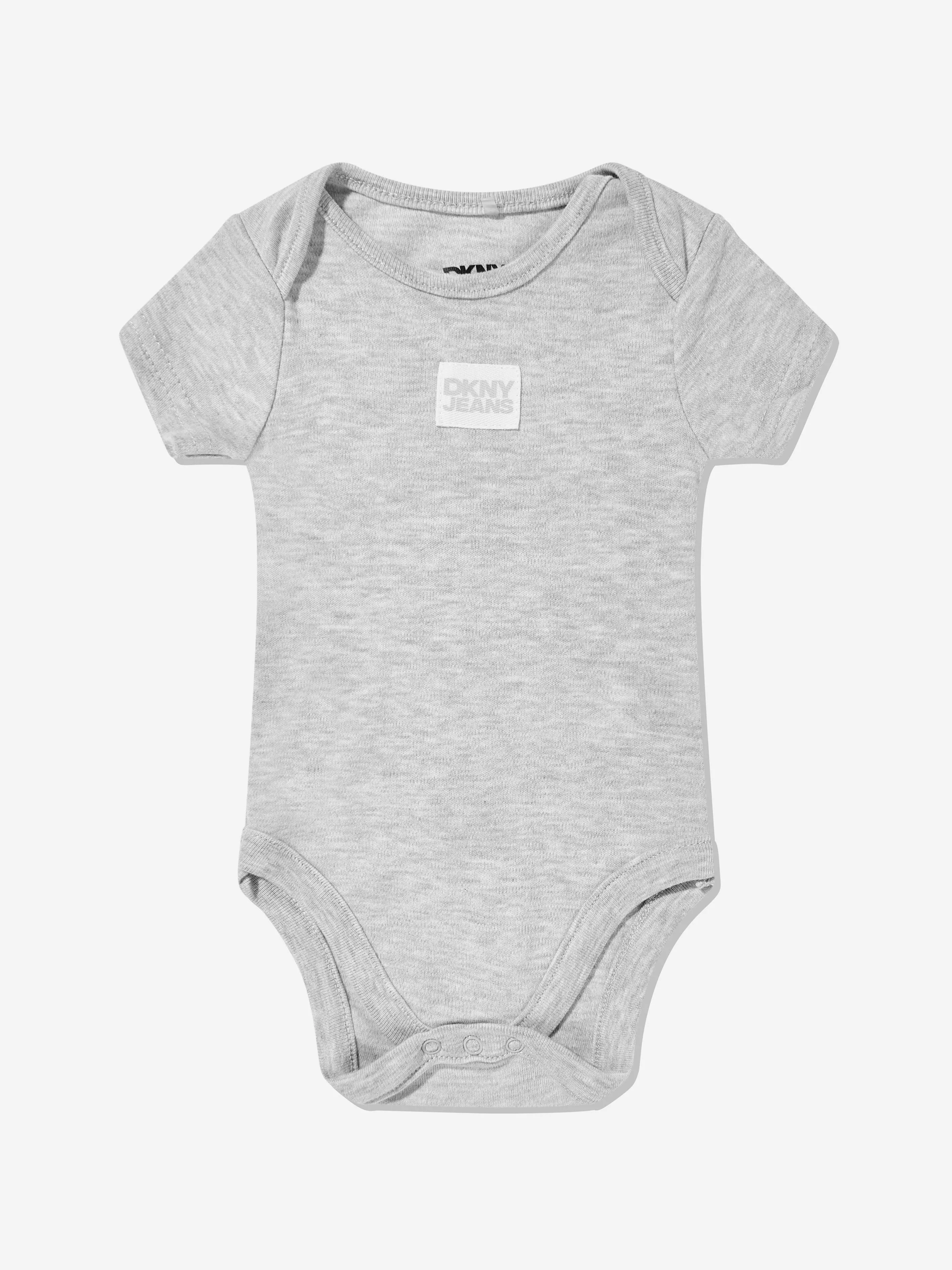 DKNY Baby 3-teiliges Strampler-Set in Grau