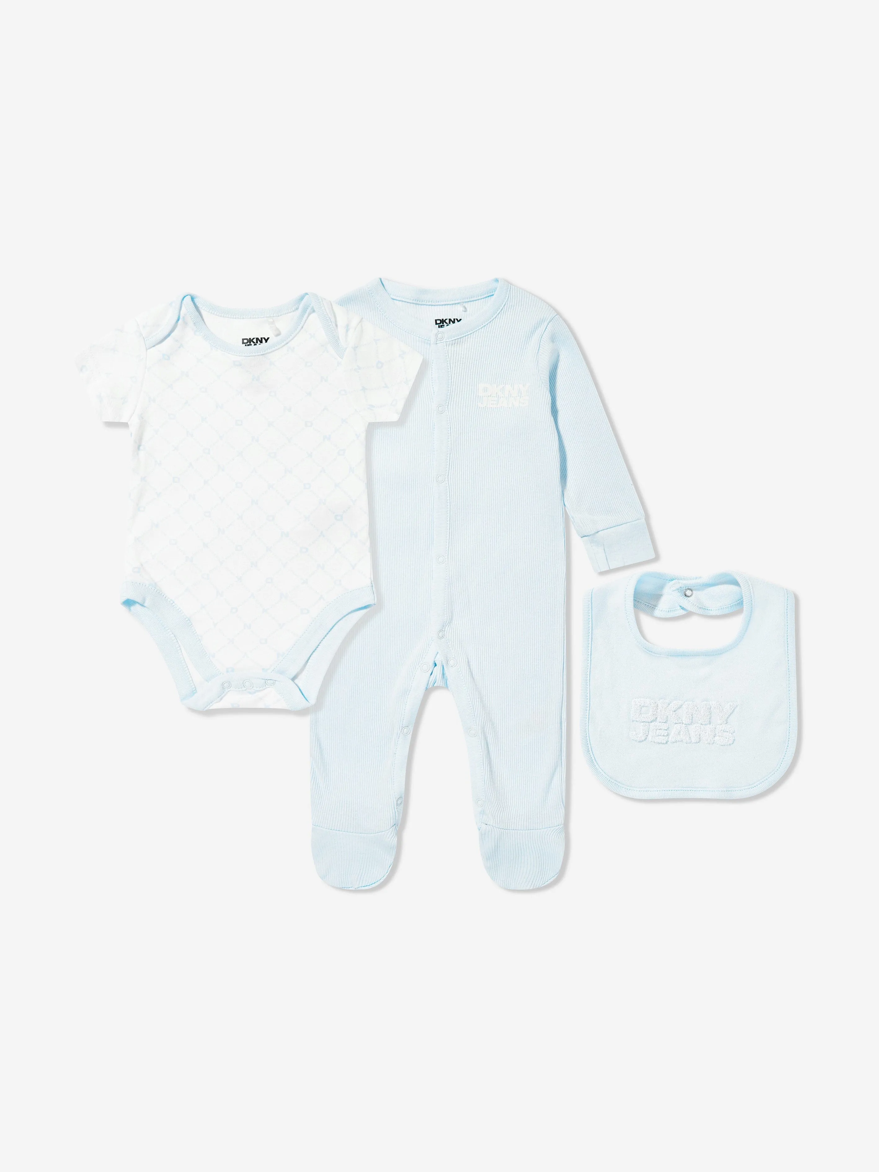 DKNY Baby Boys 4-teiliges Strampler-Set in Blau