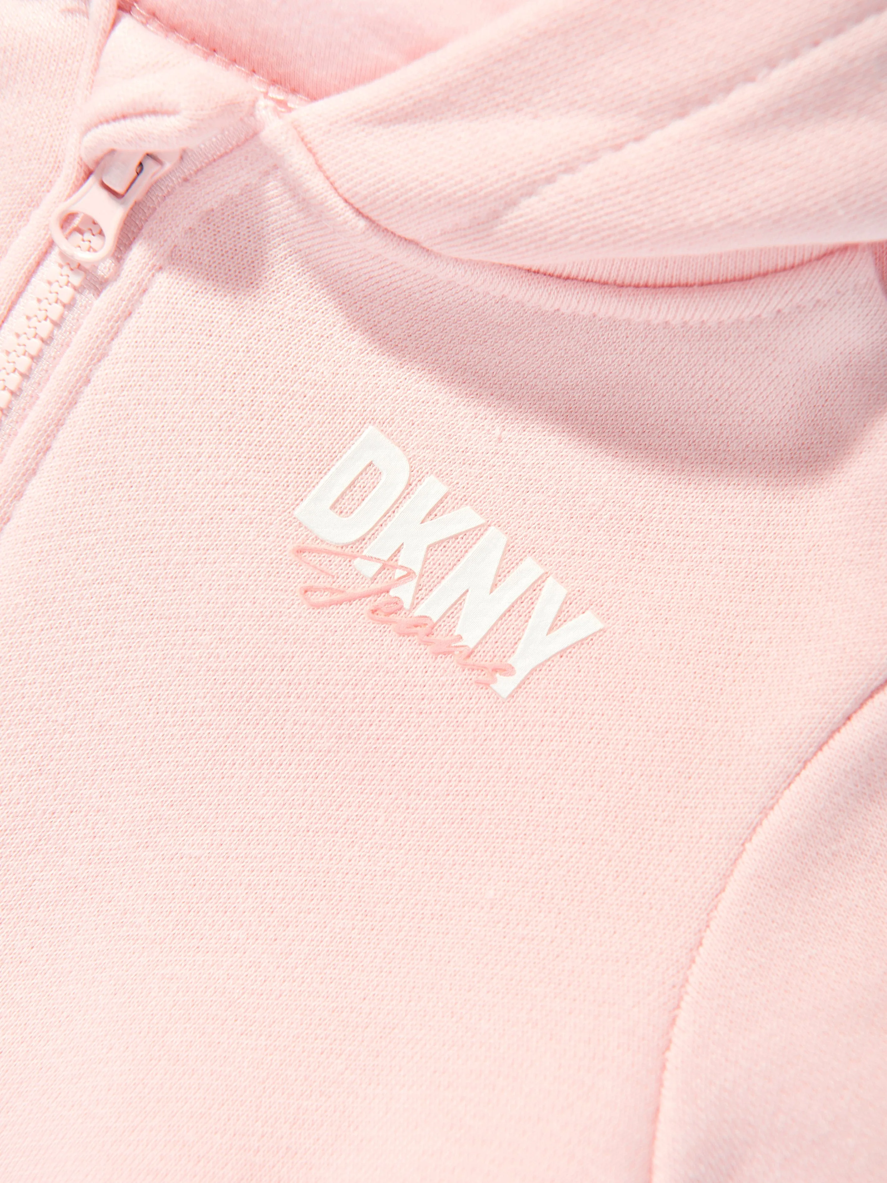 DKNY Baby Girls Kapuzen-Overall in Rosa