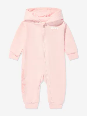 DKNY Baby Girls Kapuzen-Overall in Rosa