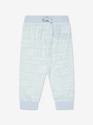 Dolce & Gabbana Baby Boys Logo Joggerhose in Blau