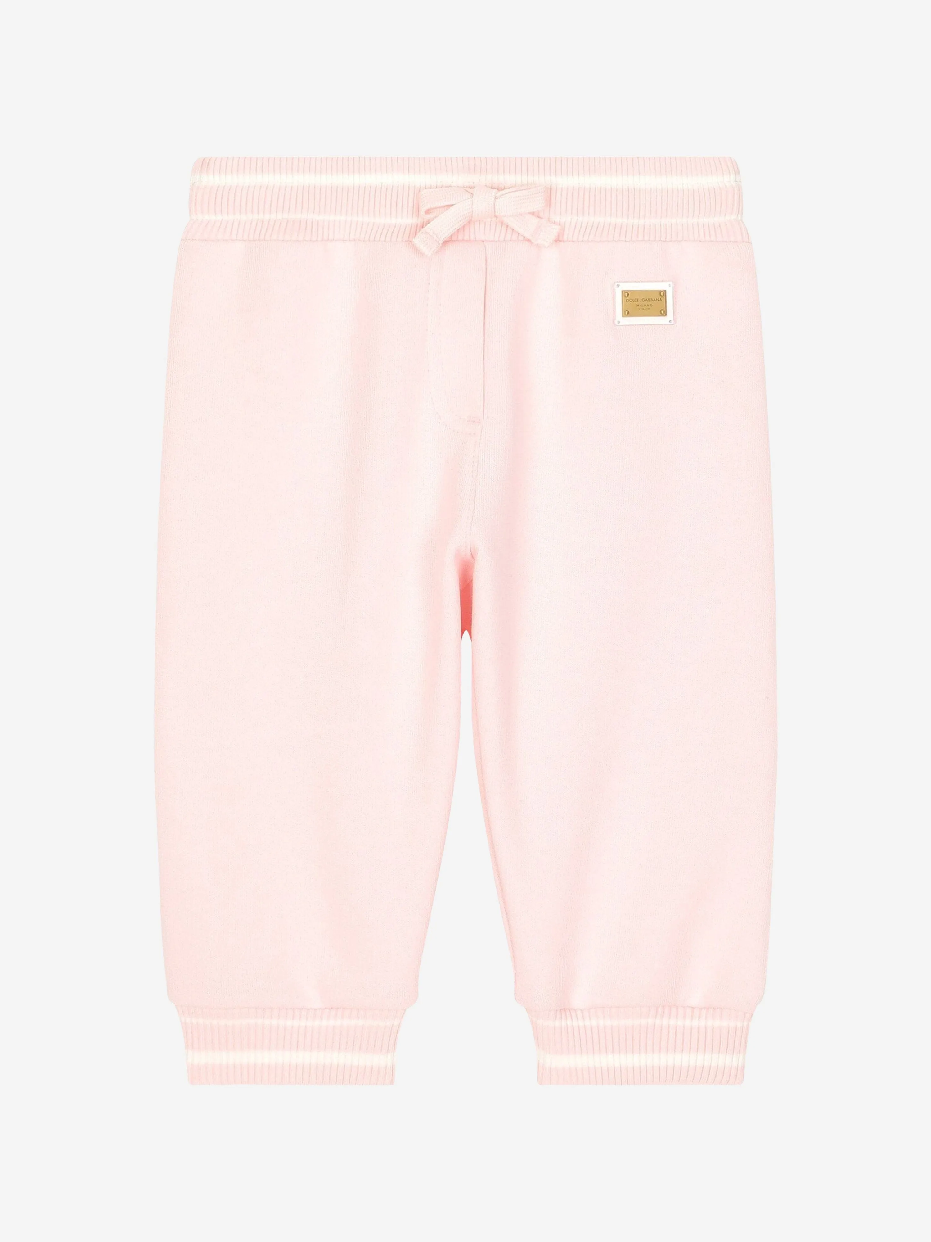 Dolce & Gabbana Baby Mädchen Logo Joggerhose in Rosa