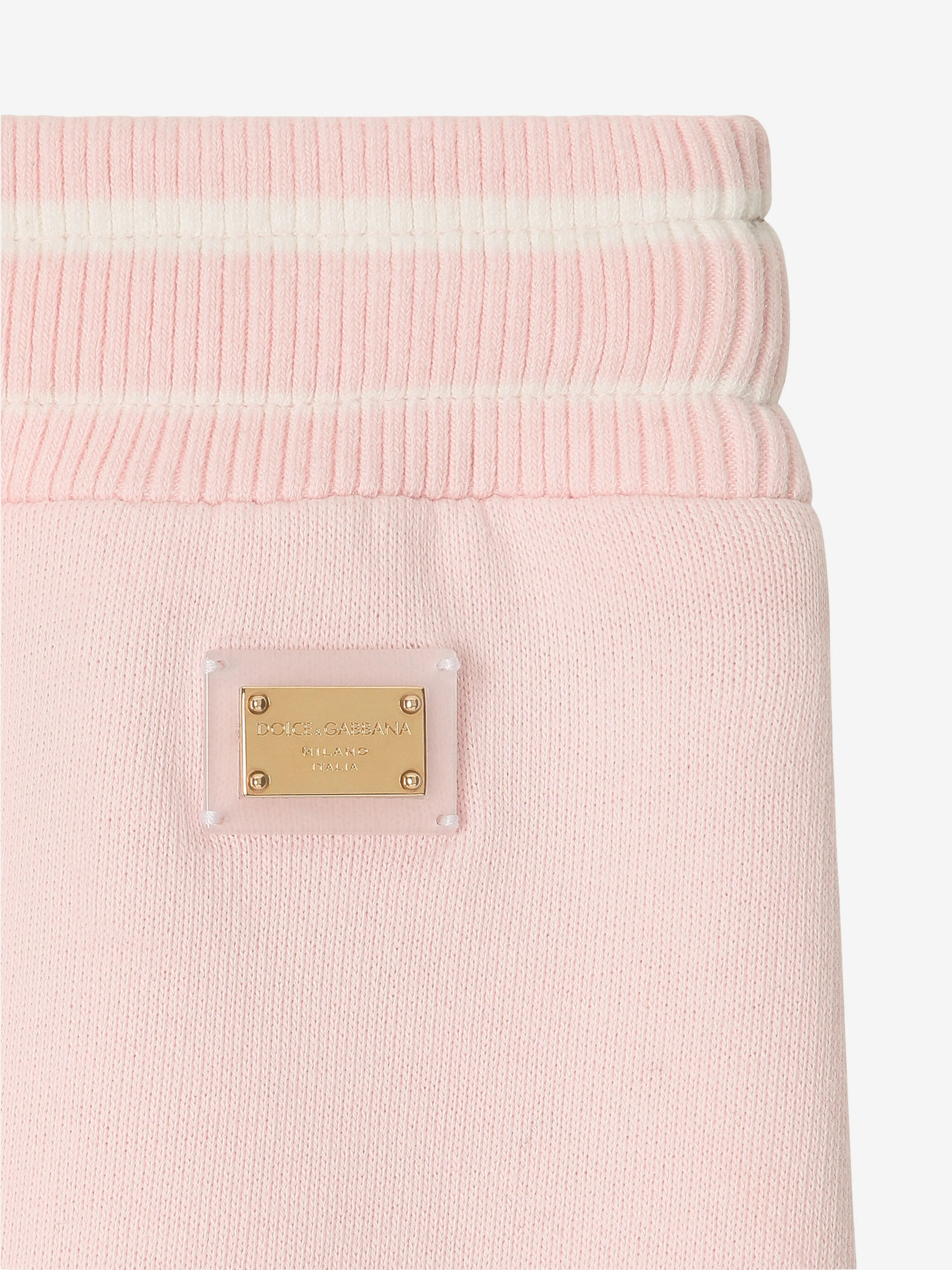 Dolce & Gabbana Baby Mädchen Logo Joggerhose in Rosa