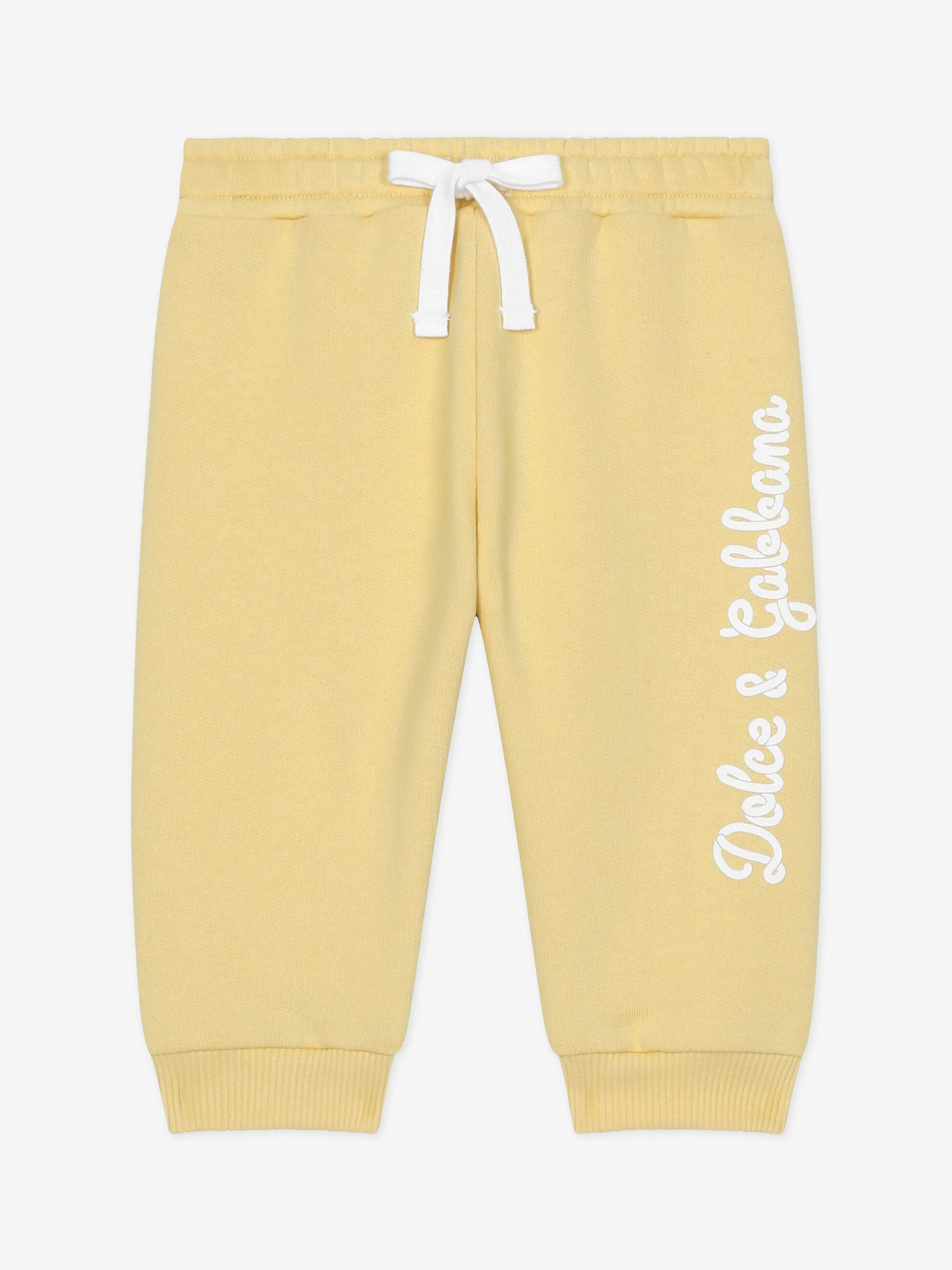 Dolce & Gabbana Baby Logo Joggerhose in Gelb