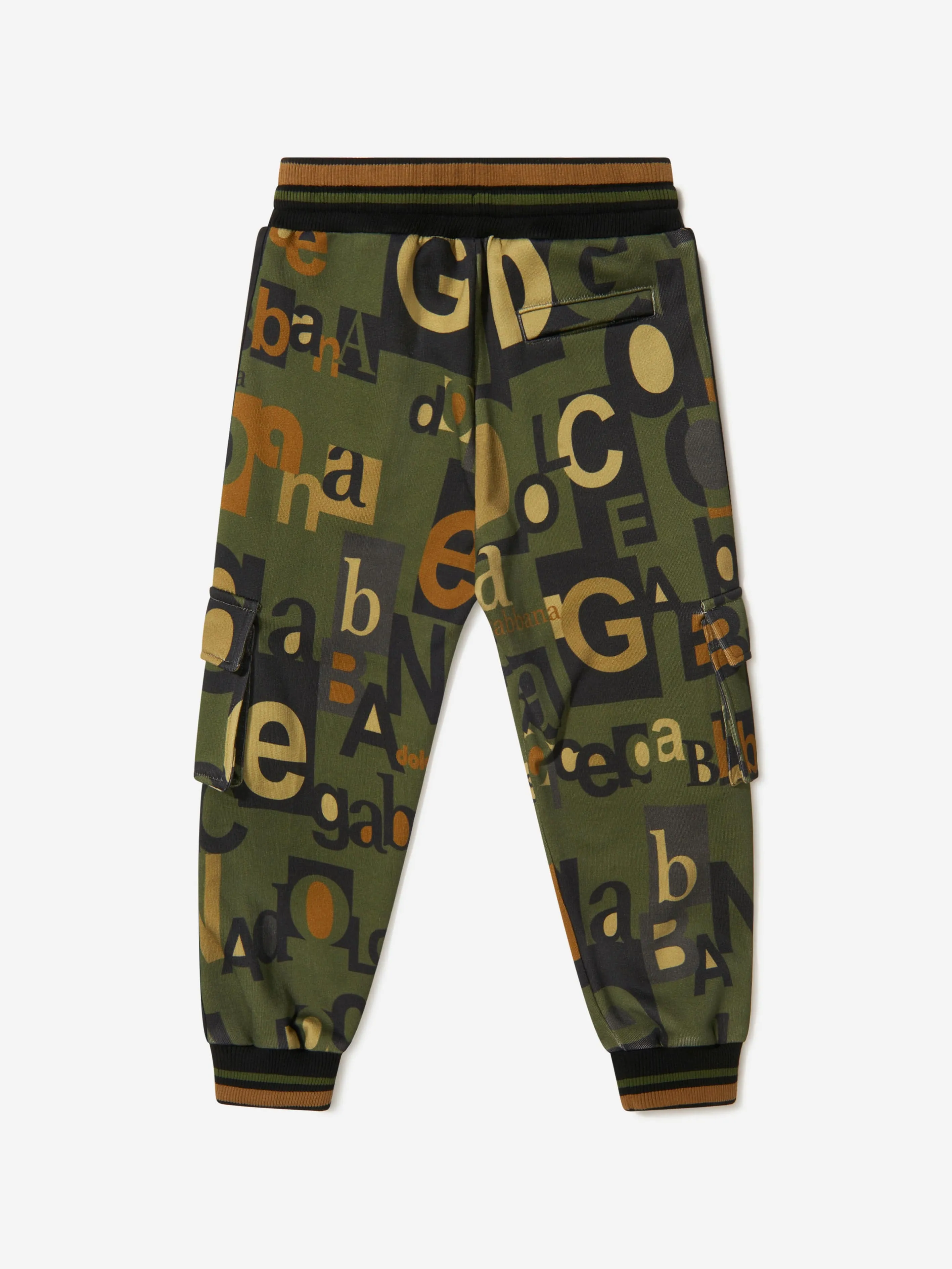 Dolce & Gabbana Jungen Baumwoll-Logo Militärhose